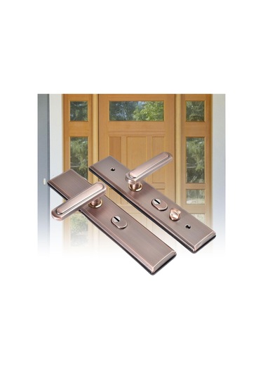 Suntek Paslanmaz Çelik Kapı Kolu Sağlam Kahverengi