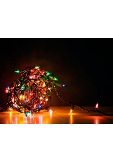 Büro Ev Partisi İçin 10mt 100led 8mod Rgb Led Işıklı Dekor Lambası