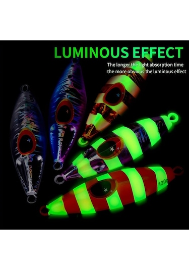 Fochsia 100g 8 Adet Yavaş Sarkan Yem Seti Levrek Yayın Yüksek Yoğunluk Kurşun Yem Deniz Tekne Balıkçılığı İçin