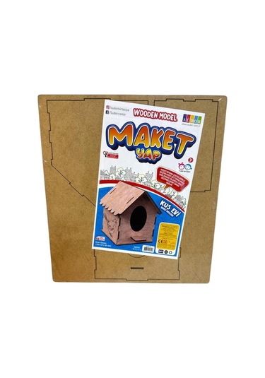Md1-06 Ahşap Maket Kuş Evi