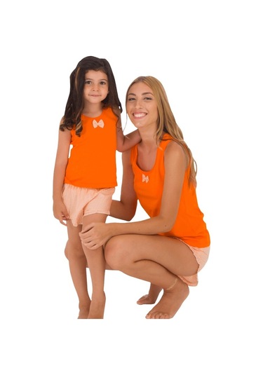 The Don Anne-Kız Turuncu Kız Çocuk Şort Takımı (9-14 Yaş)