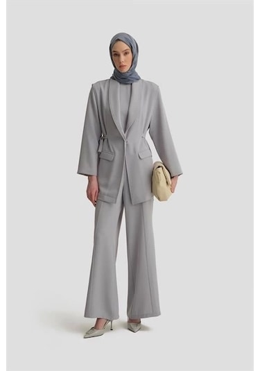 Armine Yelekli Takım 25y6000 Gri Gri