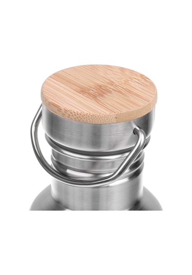 Suntek Geniş Ağızlı Açık Kamp Paslanmaz Çelik Spor Bisiklet Matarası 750 ML Gümüş