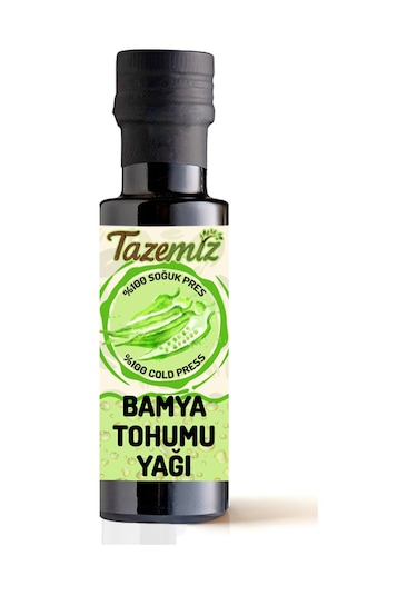 Tazemiz Bamya Tohumu Yağı Soğuk Sıkım 100 ML