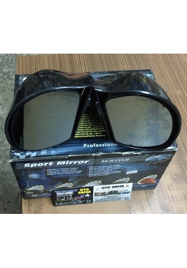 Carub Ayna Dış Z3 Model Mavi Camlı Siyah