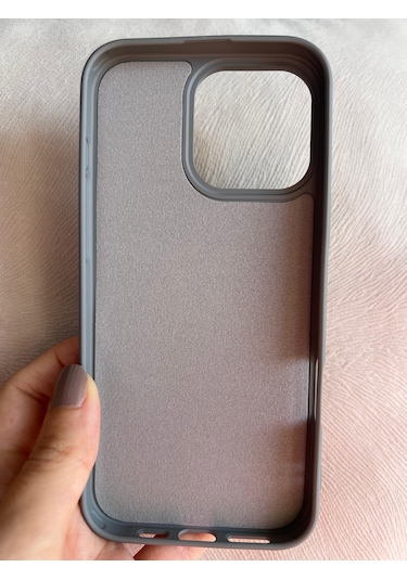 İphone Uyumlu 16 Pro Max Logolu İçi Kadife Silikon Lansman Kılıf