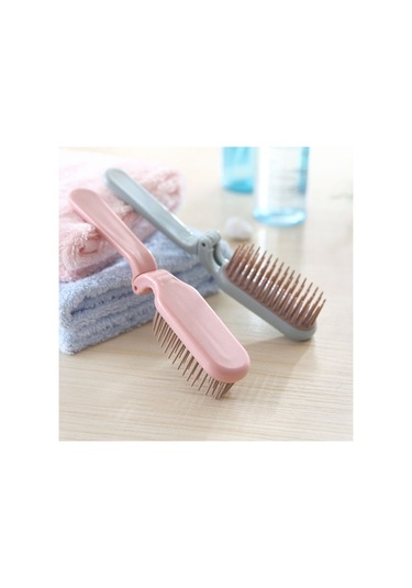Paket Katlanır Saç Tarağı Saç Fırçası Kompakt Cep Boyutu Seyahat