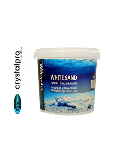 Crystalpro White Sand 25kg Ciklet Ve Deniz Akvaryumu Kumu 1.5mm