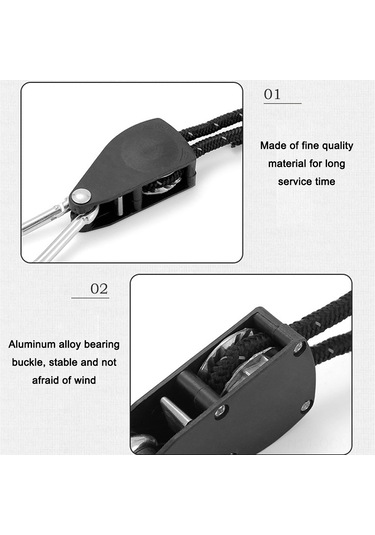 Qingmipy Alüminyum Alloy Çadır Sabitleyici, 6mm Kalın Nylon Teli İle Kayar Korumalı, Hızlı Uzunluk Ayarlama, Turuncu Büyük Boy Turuncu