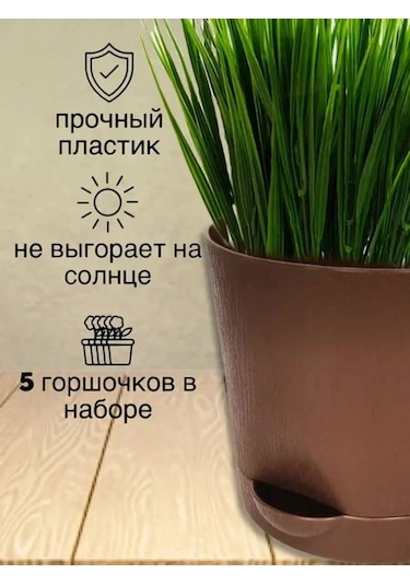 Interm Kaktüs Saksısı Minik Succulent, Menekşe Ve Çiçekler İçin Saksı 133193596