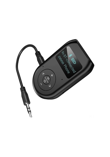 Yunboo 3合1 Bluetooth 5.0 Verici-alıcı, 3.5mm Tv/pc Uyumlu, Ekranlı Kablosuz Ses Adaptörü, Kulaklık/ses Sistemi İçin