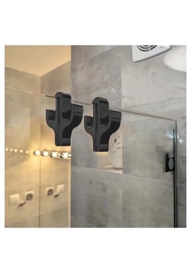 Cama Geçmeli Duşakabin Askısı 2 Adet Çift Taraflı Tekli