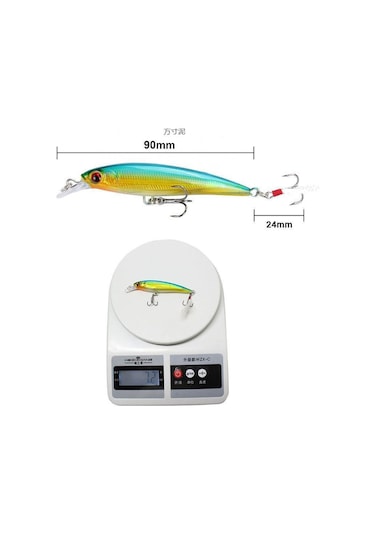 Valkyrie 10 Adet 9cm 7.2gr Tüylü Minnow Rapala Suni Spin Olta Balık Yemi