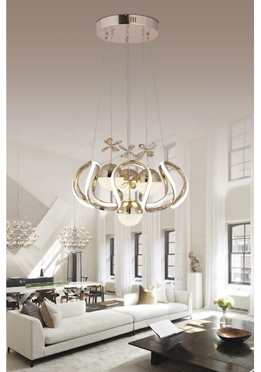 Led Avize 3 Işık Rengi Beyaz-sarı-günışığı