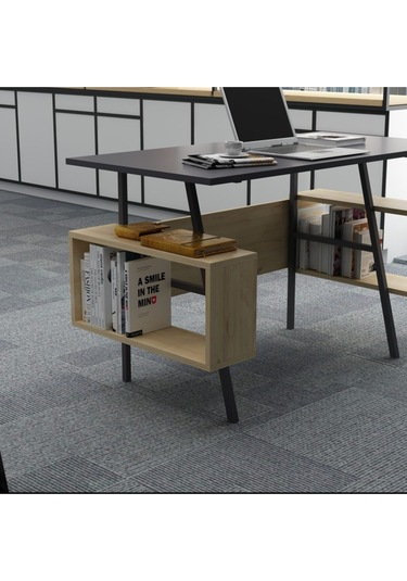 Ironi Çalışma Masası Antrasit Meşe