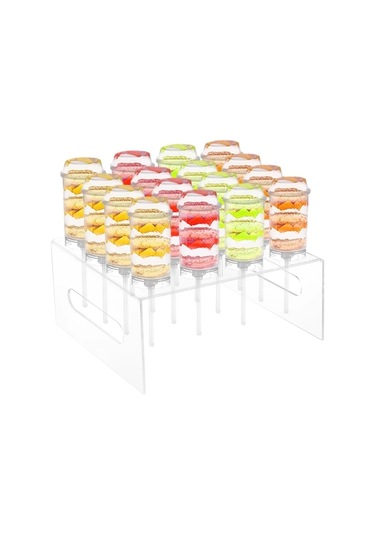 Cbtx Yx043 Akrilik Şeffaf Tui Tui Le Kek Koni Standı 16 Delikli Kek Standı