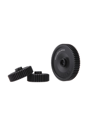 Yaozixa Fotga M0.8 Pitch Dişli Seti, Dp500ııs/dp3000 Uyumlu, 38t-43t-38t, Standart Lensler İçin Takip Odaklı Plastik Dişli Siyah