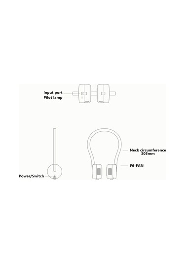 Zoyzoıı F8 Üç Hızlı Soğutma Fanı Çocuklar İçin Kanatsız Boyun Askılı Fan - Gökkuşağı Gökkuşağı