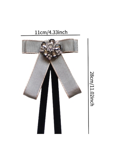 Homyl Takım Bluz Giyim Aksesuarları Için Kravat Bow Tie Gri