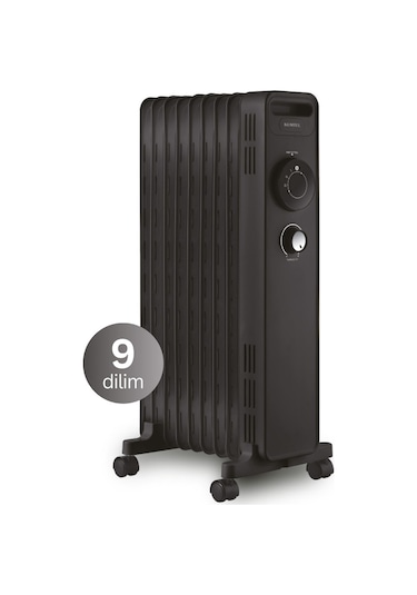 Kumtel Kum-1225 9 Dilim Siyah Radyatör