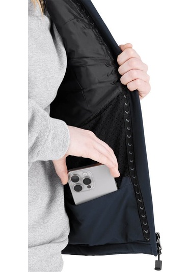 Safety Jogger Oak Metal Mavi Rüzgara Dayanıklı Kadın Yelek Koyu Lacivert