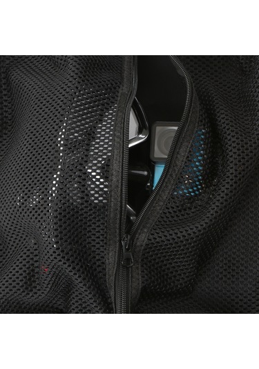 Neevoyu Sup Aletleri İçin Nefesli Ağ Desenli Depolama Çantası - 4 Süksiyon Cup İle Tahta Tutucu, 39.5x29.5cm, Oxford Kumaşı