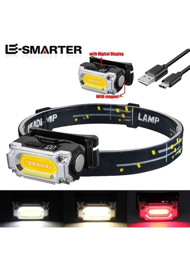 Maoyaya Süper Parlak 3 Işık Kaynaklı Manyetik Far Şapka İğnesi Lambası