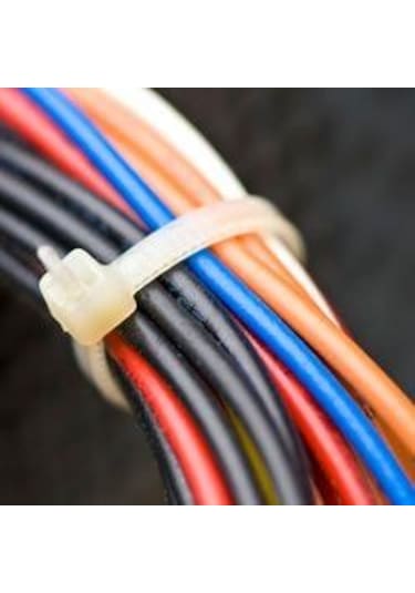 10Cm Kablo Bağı 100 Adet Beyaz -