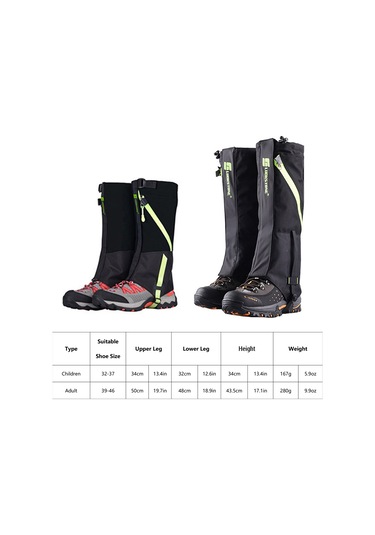 Kosona Çocuklar İçin Kırmızı Kayak Ayak Koruması, Çift Katlı Su Geçirmez Outdoor Yürüyüş Bilek Ve Diz Koruyucu Kırmızı