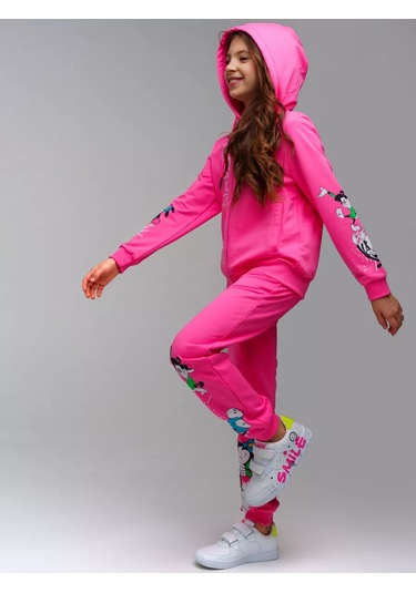 Playtoday Fermuarlı Kapüşonlu Genç Sweatshirt 210161767 Pembe