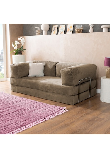 Argimo Godila Çok Amaçlı Sofa Çift Kişilik Yatak Koltuk Bej