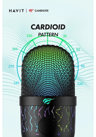 Havit Gamenote GK52 RGB Profesyonel Oyuncu Yayıncı Mikrofonu