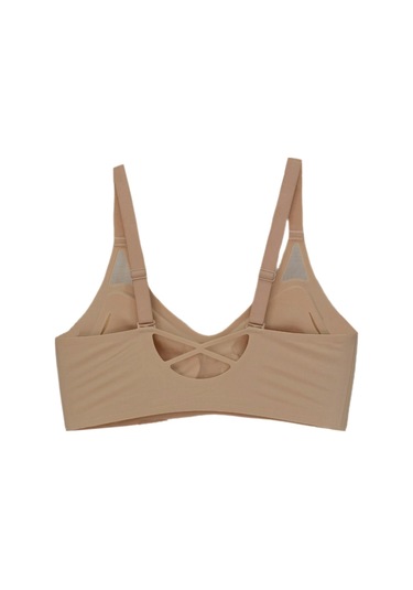 Kadın Silikonlu Lazer Kesim Sütyen B Cup Bgl-st04721 Bej