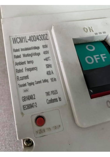 Westhomes 400A Kaçak Akım Korumalı Şalter Wcm1L-400/4300Z