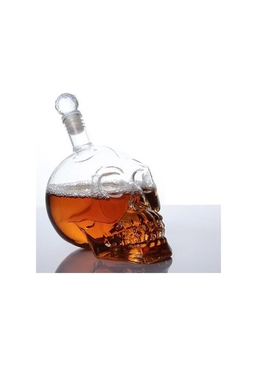 500 Ml Kristal Likör Cam Şişesi Kafatası Viski Votka Şarap Likör Bira Su Bardağı Kulüp Partisi Erkekler İçin Hediye Kokteyl Bardağı