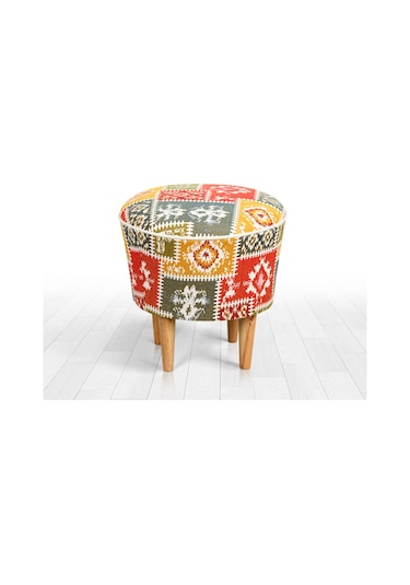 Lorencehome Rug Puf - Beyaz