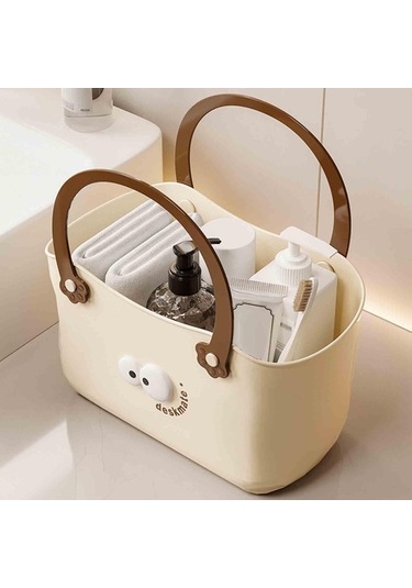 Pazly Tuvalet Temizlik Suntek Sepeti Malzemeleri Düzenleyici Duş We Bej
