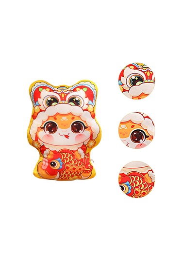 Suntek Yeni Yıl Atma Yastığı Dekoratif Yastık Yatak Koi Koi