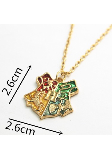 Harry Potter Hogwarts Kolye Okul Amblemi Kolyesi Mavi