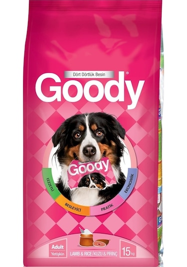 Goody Kuzu Etli ve Pirinçli Yetişkin Köpek Maması 2 x 15 KG