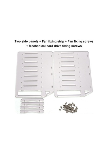 Besthome1 4 Katlı Akrilik Raf - 4-10 Konumlu, Hızlı Kuruş, Soğutucu, Daha Sabit Transparan