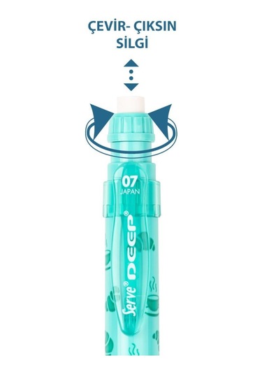 Serve Deep Versatil Kalem 0.7 Mm - Tatlı Serisi Nane Yeşil