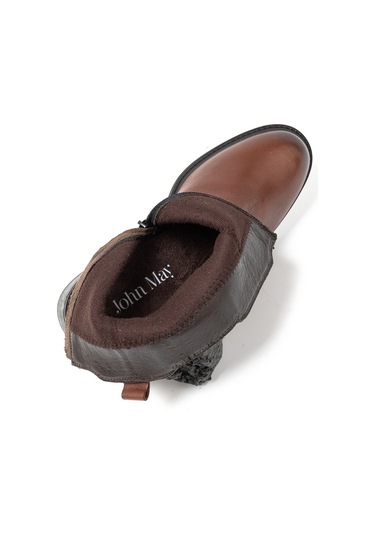 Bot Kadın Sr-11031-1 John May Taba Gri - Kırmızı