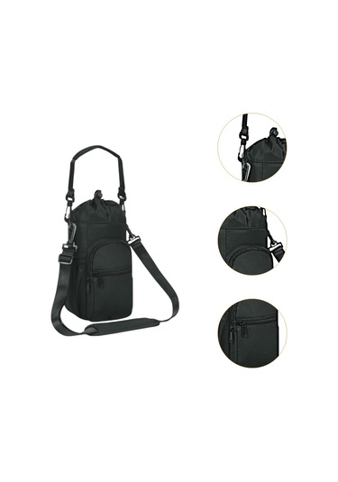 Homyl Açık Hava Sporları Seyahat Bisiklet Için Saplı Siyah Siyah