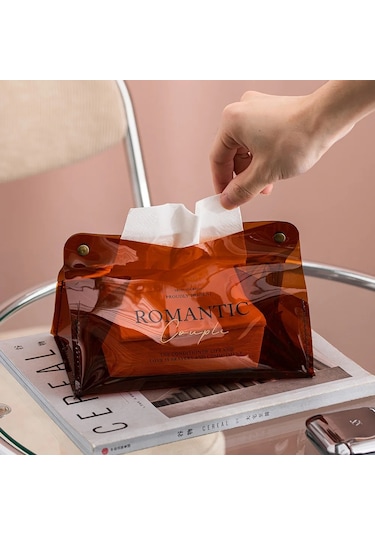 Stil D-yaratıcı Doku Çanta Masa Peçete Tutucu Ev Ofis Depolama Dekoratif Doku Kutusu Araba Doku Kutusu Taşınabilir Tuvalet Kağıdı Tutucu