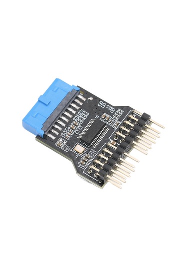 Fosenze Usb 3.0 19pin Ana Kart Adaptörü, Çift 9pin Usb 2.0 Ön Panel Çevirici, 480mbps, Sıcaklık Aralığı -20 C/75 C, Çoklu İşletim Sistemi Desteği