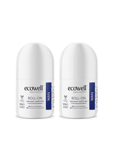 Ecowell Organik Erkek Roll-On Deodorant 75 ML x 2