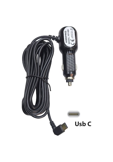 5v 3.5a Type C Uçlu Araç Navigasyon Şarj Adaptörü 3m Kablolu
