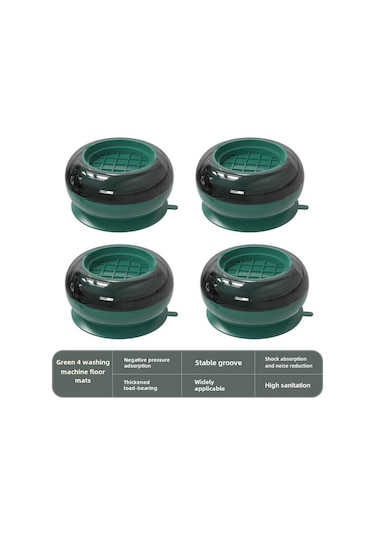 Yifomall Ev Aletleri İçin Taşınabilir Dayanıklı Taban: Yük Taşıma, Titreşim Giderici, Kayma Engeli, Evde Kolay Kullanım Yeşil 4'lü Paket Diğer