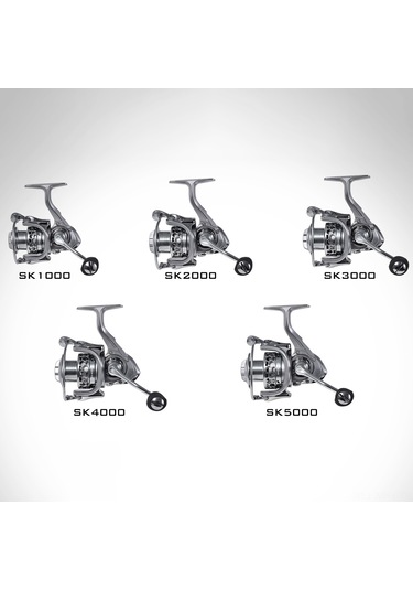 Monyee Leofıshıng Sk5000 Ön Frenli Makineli Olta Makinesi - 10+1 Yataklı, 5.5:1 Diş Oranı, Çok Amaçlı Su Ormanları